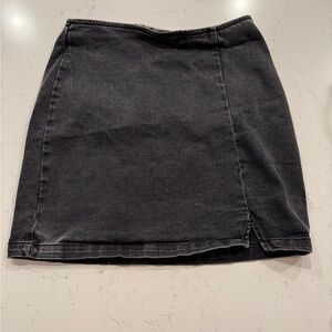 Black Jean skirt